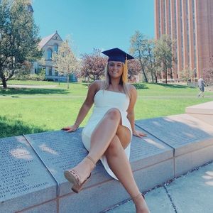 White bodycon midi dress